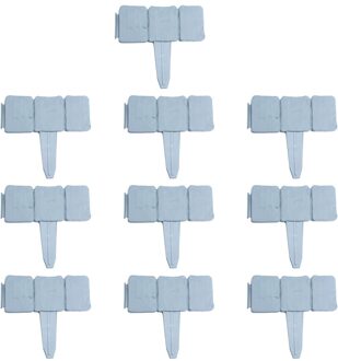 20Pcs Tuin Hek Imitatie Steen Landschap Trellis Hek Tuin Rand Plant Grens Rand Gazon Aarding Vouwen Versieren 10Pcs 10stk