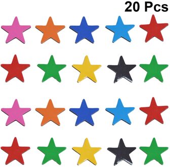 20Pcs Vijfpuntige Ster Magneet Creatieve Koelkast Sticker Koelkast Magneet Gemengde Kleur Magneet Koelkast Stickers Home Decor