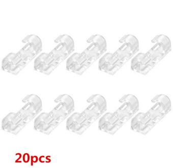 20Pcs Warmte Lasapparaat Kabel Manager Bevestigingsclip Zelfklevende Opladen Kabel Organizer Fixing Clip Kabelhaspel 03 20stk