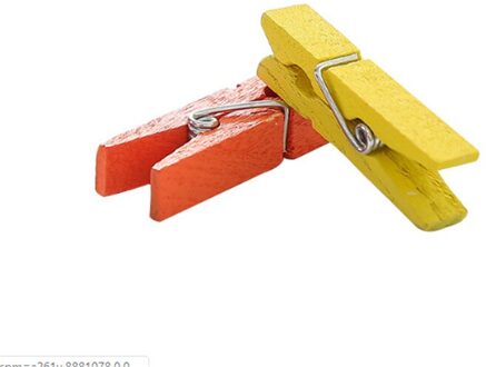 20Pcs Wasknijpers Gekleurde Mini Decoratieve Wasknijpers Houten Craft Clips Fotopapier Opknoping Voorjaar Clip Partij Decoratie Hulpmiddel