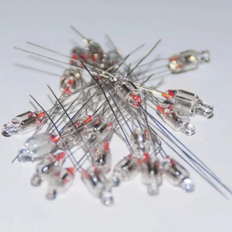 20pcs white hair red 5 mm neon light bulb miniature neon light bulb neon indicator