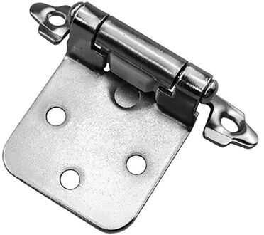 20Pcs Zelf Dicht Kastdeur Scharnier Keuken Kast Flush Lente Scharnier Garderobe Keukenkast Antieke Meubels Hardware Zilver