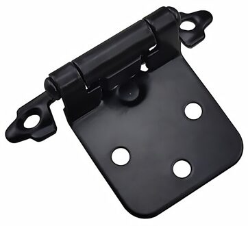 20Pcs Zelf Dicht Kastdeur Scharnier Keuken Kast Flush Lente Scharnier Garderobe Keukenkast Antieke Meubels Hardware zwart