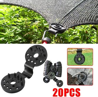 20Pcs Zonnescherm Netto Clip Tuingereedschap Kas Schaduwdoek Fix Klem Plastic Tule Fence Netting Installatie Haak