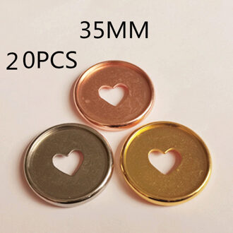 20PCS35MM Galvaniseren Binding Ring, Plastic Binding Cd, Diy Losbladige Paddestoel Gat Notebook Binding Disc Gesp kleurmenging
