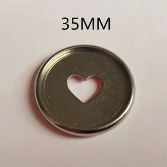 20PCS35MM Galvaniseren Binding Ring, Plastic Binding Cd, Diy Losbladige Paddestoel Gat Notebook Binding Disc Gesp zilver