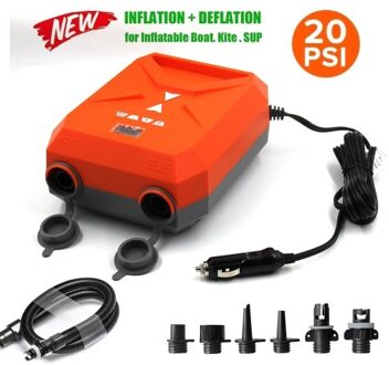 20PSI Electric Air Pump for Inflatable SUP and Boat with Built-in Voltage Protection LCD Display