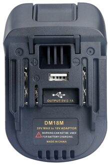 20V Tot 18V Batterij Conversie Dm18M Li-Ion Lader Tool Adapter Voor Makita Bl1830 Bl1850 Batterijen