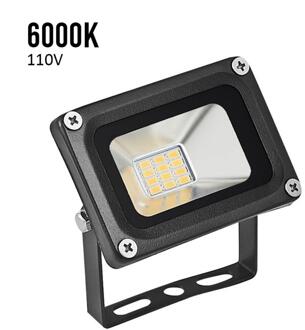 20W 12LED Schijnwerper 220-240V 6000K Outdoor Zoeklicht Spotlight Tuin Licht Straat Licht Landschap Verlichting zilver Zwart