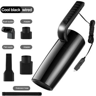 20W 4500Pa Auto Stofzuiger Hoge Zuigkracht Voor Auto Nat En Droog Tweeërlei Gebruik Stofzuiger Handheld 12V Mini Auto Stofzuiger zwart