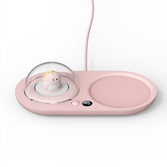 20W Cup Heater Cup Warmer 3 Gear Mok Verwarming Coaster Smart Thermostatische Hete Plaat Voor Koffie Melk Thee Verwarming pad Auto-Off 220V roze