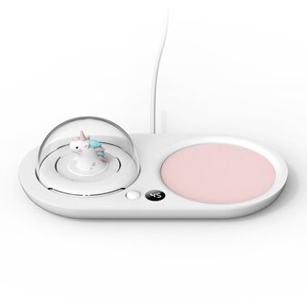 20W Cup Heater Cup Warmer 3 Gear Mok Verwarming Coaster Smart Thermostatische Hete Plaat Voor Koffie Melk Thee Verwarming pad Auto-Off 220V wit