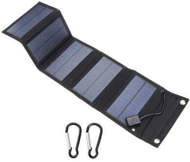 20W Usb-poort Zonnepanelen Draagbare Vouwen Waterdicht Zonnepaneel Power Bank Voor Telefoon Oplader
