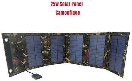 20W Zonnepaneel Opvouwbare Draagbare Waterdichte Usb Energie Zonnecel Oplader Voor Iphone Ipad Macbook Huawei Camping Groen camouflage