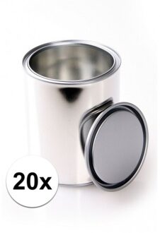 20x Blikken met deksel