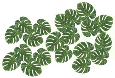 20x Decoratie Monstera bladeren - Kunst palmbladeren - Woondecoratie