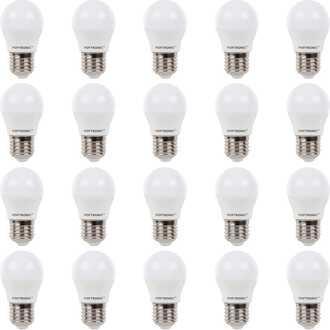 20x E27 LED Lamp - 2,9 Watt 250 lumen - 2700K Warm wit licht - Grote fitting - Vervangt 35 Watt - G45 vorm