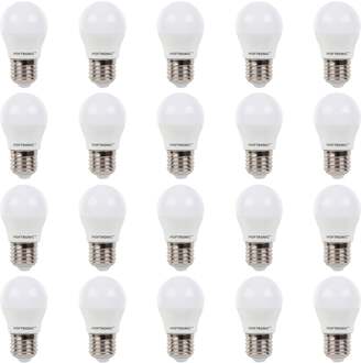 20x E27 LED Lamp - 4,8 Watt 470 lumen - 2700K Warm wit licht - Grote fitting - Vervangt 40 Watt - G45 vorm