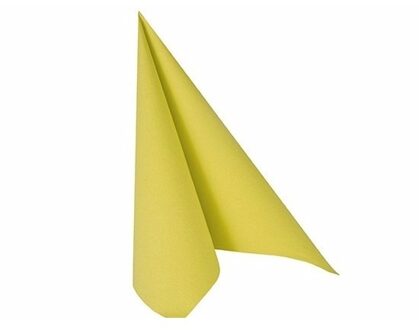 20x Fel groene kleuren thema servetten 33 x 33 cm. - Feestservetten