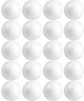 20x Hobby/DIY piepschuim bal/bol 15 cm - Kerstballen maken - Knutselen basis materialen/hobby materiaal