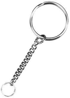 20x Hobby sleutelringen/sleutelhangers met ketting - DIY sleutelhangers maken - Knutsel materiaal