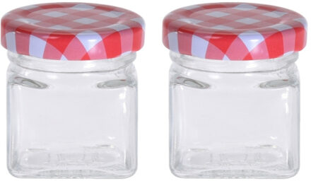 20x Inmaak/weckpotjes 50 ml met draaideksel