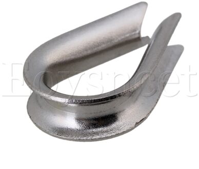 20x Kabel Lier Draad Touw Loop Vingerhoed Marine Boot M3 Rvs