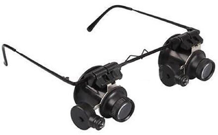 20X Led Vergrootglas Vergrootglas Dual Bril Loupe Lens Juwelier Horlogereparatie Loupe Vergroting Juweliers Loupe
