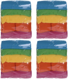 20x Microvezel schoonmaakdoekjes/dweiltjes 30 cm