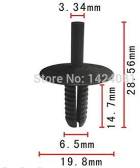20x OEM Nylon voor BMW Bumper Wiel Opening Trim Moulding Retainer Clip (20x15x6.5mm) 51-11-1-944-537 51111944537