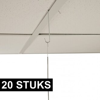 20x Plafond paneelhaken 8 cm