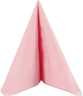 20x Roze servetten van papier 33 x 33 cm