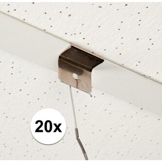 20x stuks systeem plafond ophang clip