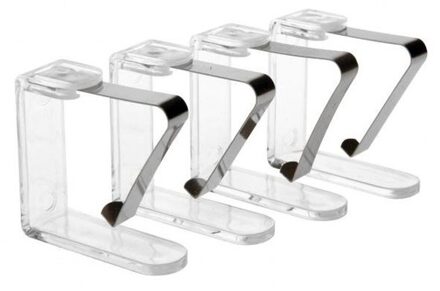 20x stuks transparante tafelkleed klemmen