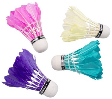 20x Veren badminton shuttles gekleurd