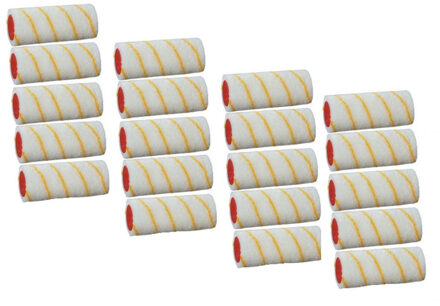 20x verfroller / vachtrollers - 10 cm - verfrollers voor het schilderen van wanden en plafonds