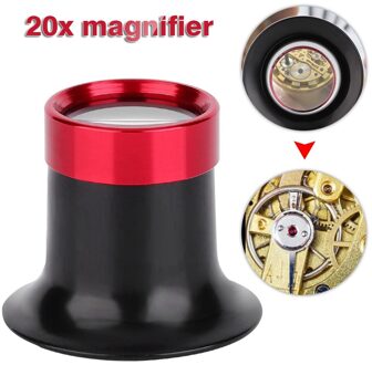 20X Vergrootglas Horloge Sieraden Reparatie Vergrootglas Tool Voor Horlogemakers Professionele Horloge Loupe Draagbare Monoculaire Vergrootglas