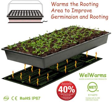 20x10 ''Zaailing Warmte Mat Plant Zaad Kieming Voortplanting Kloon Starter Pad