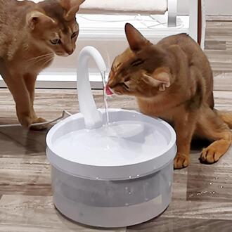20X20X24Cm Huisdier Fontein Kat Water Dispenser Automatische Drinkfontein Voor Katten Honden 2L