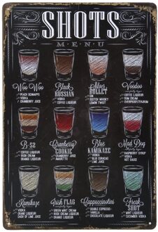 20X30Cm Bier Plaque Vintage Tin Teken Metalen Schilderij Bier Plaque Wall Art Poster Cafe Bar Pub Beer drink Poster Plaat Teken #4