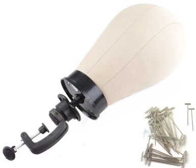 21 "/22"/23 "/24"/25 "1 Pcs Bruin Zachte Kurk Canvas blok Hoofd Met Real Canvas Materiaal Buiten Voor Maken Pruiken Toupet En Sluiting 21 duim