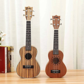 21 23 Inches 4 Strings Soprano Ukulele Tenor Acoustic Ukulele Guitar with Mixer+Paddle+Spare string+Strap+Variable clip + bag