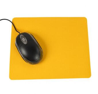 21.5X17.5 Cm Muismat Gaming Pc Laptop Mouse Pad Anti-Slip Effen Kleur Rechthoek Mat Alfombrilla Raton коврик Для Мыши geel