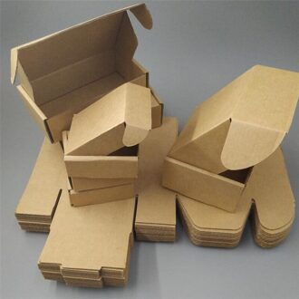 21*7.5*2Cm Kraftkarton E-Commerce Dozen Gerecycled Natuurlijke Bruin Post Verpakking Doos