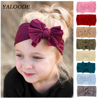 21 Colors Nylon Baby Girls Headbands Baby Boys Soft Bow Turban Hair Bands Baby Hair Accessories for Kids Children Headwear