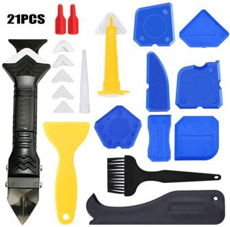 21 Delige Set Van Breeuwen Gereedschap, Amerikaanse Naaien Schraper, Kit Removal Schraper, Breeuwen Nozzle, toepassing En