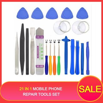 21 in1 Mobiele Telefoon Reparatie Tools Set 21 pack demonteren Mini Schroevendraaier Bits Hand tool Kit voor iphone X 8 plus voor Samsung S9 +