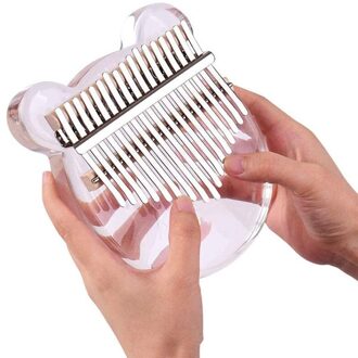 21 Key Kalimba 17 Key Thumb Piano Draagbare Kristal Mbira Muzikale Instrumentos Musicales Transparant Acryl Calimba Machine 17 keys