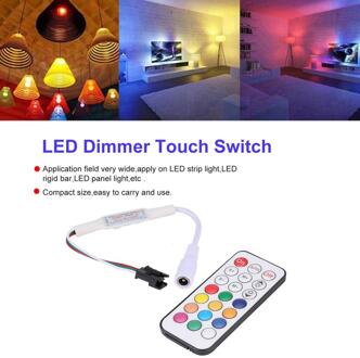 21 Key Pixel RF LED Afstandsbediening Dimmer DC 5 V-24 V voor WS2811 SK6812 WS2812B 6803 1903 LED Pixel Strip Licht