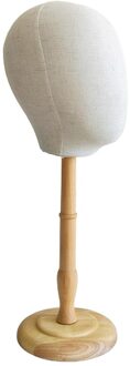 21 ''Pruik Mannequin Tafelblad Hoed Hoofddoek Houder Display Oefenpop Stand Model Rack High Wood